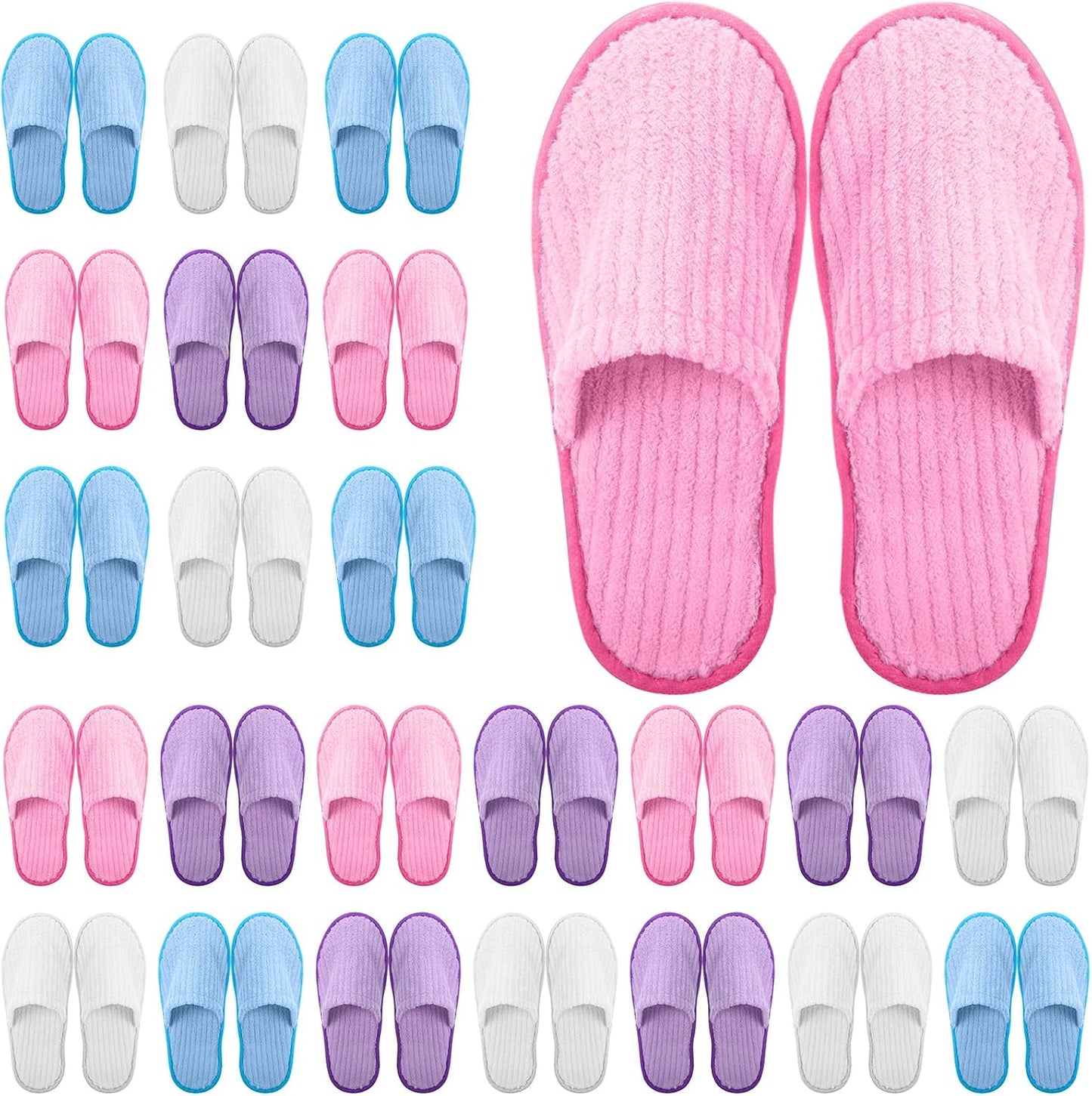 Disposable Slippers for Guests - Comfortable Cotton Spa Slippers