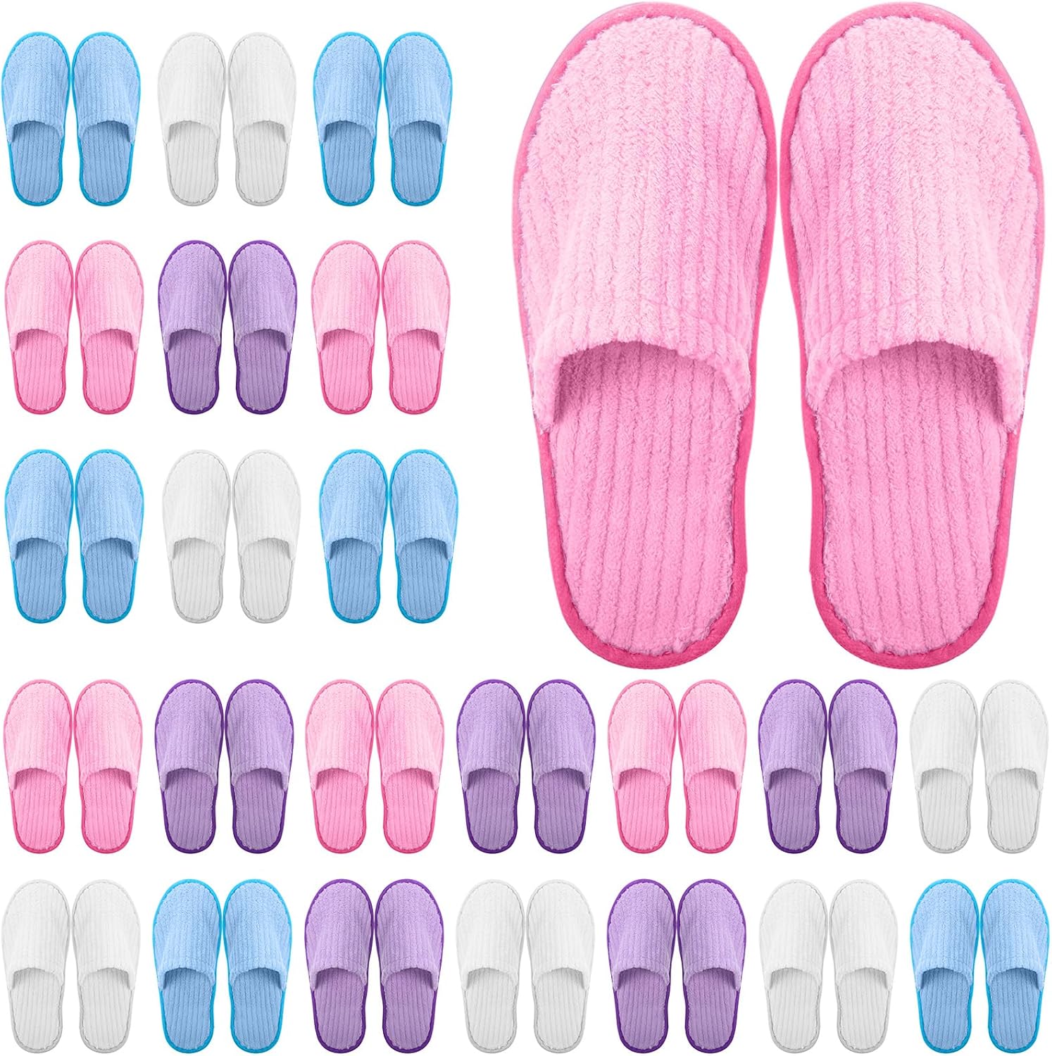Disposable Slippers for Guests - Comfortable Cotton Spa Slippers