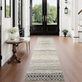 Washable Runner Rugs for Hallway - Soft Non Slip Moroccan Design