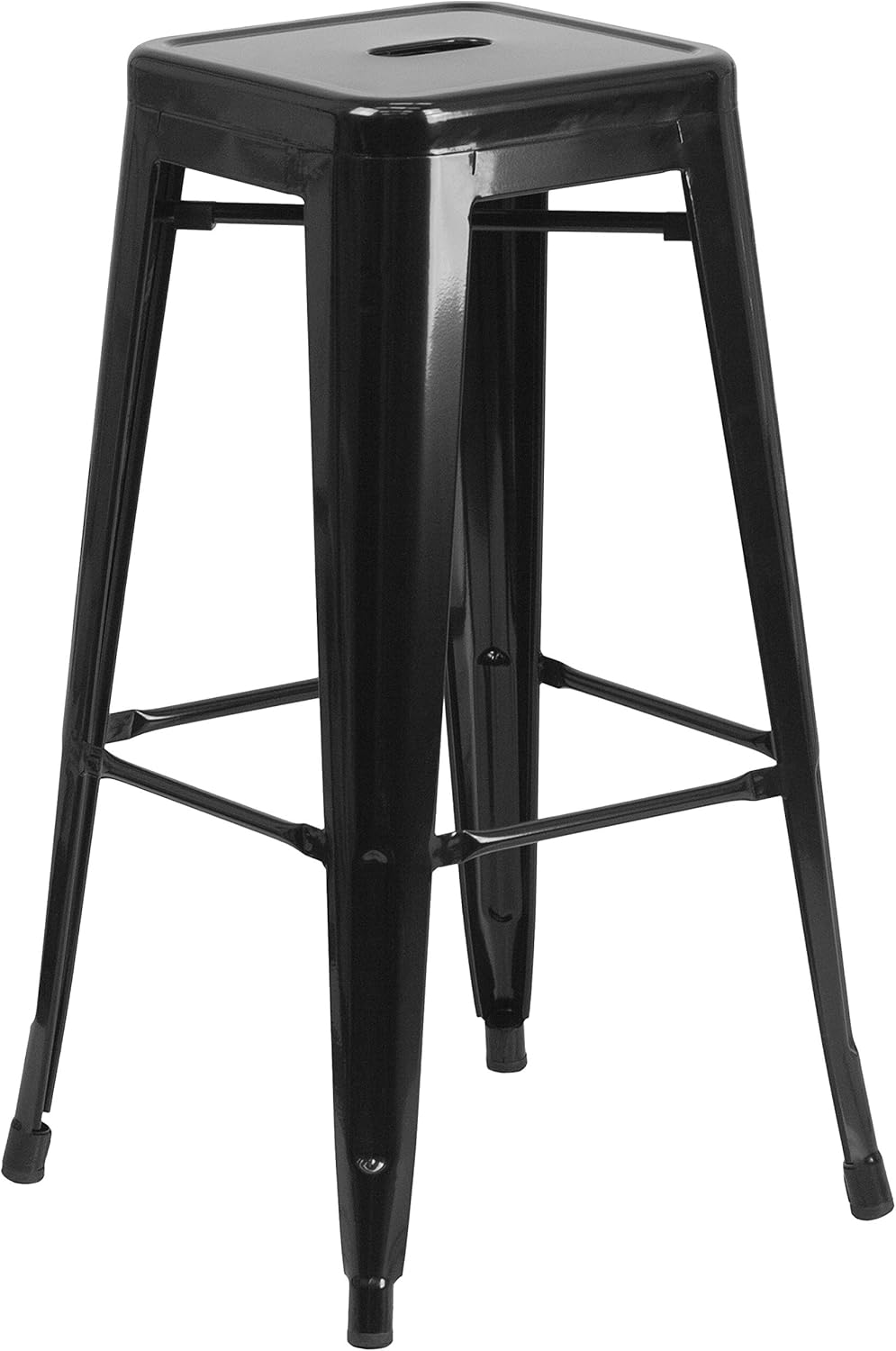 Commercial Modern Metal Backless Barstool for Indoor/Outdoor Use