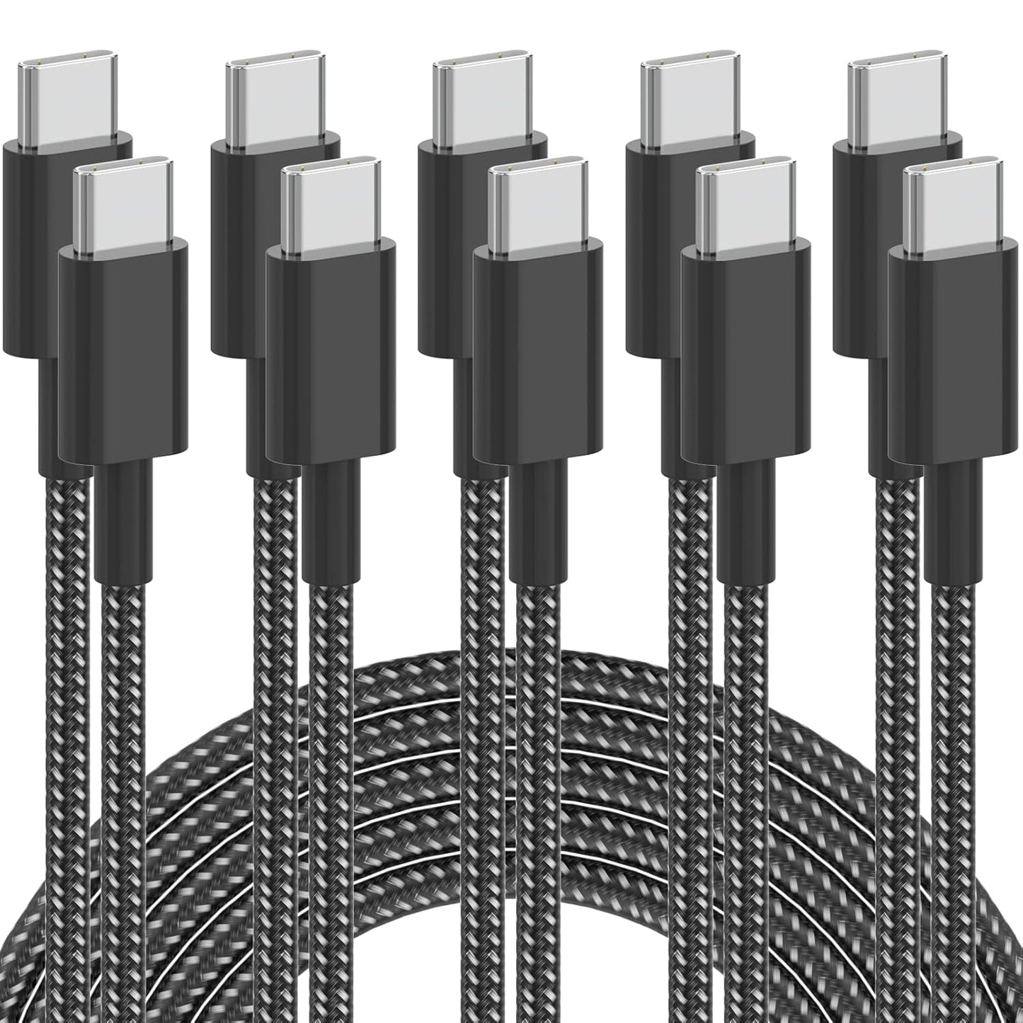 Fast Charge Your Devices with 6FT USB C Cable Set!