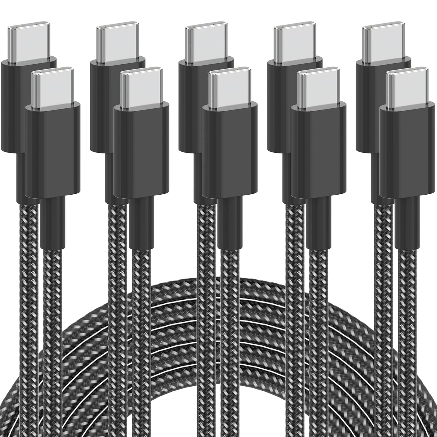 Fast Charge Your Devices with 6FT USB C Cable Set!