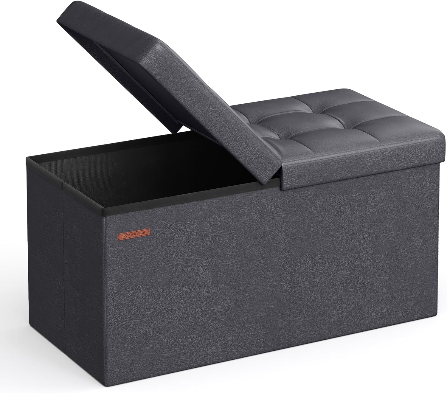 30 Inch Storage Ottoman Bench with Flipping Lid for Versatile Use
