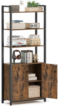 VASAGLE 6-Tier Bookshelf Tall Bookcase - Vertical Storage and Cabinet