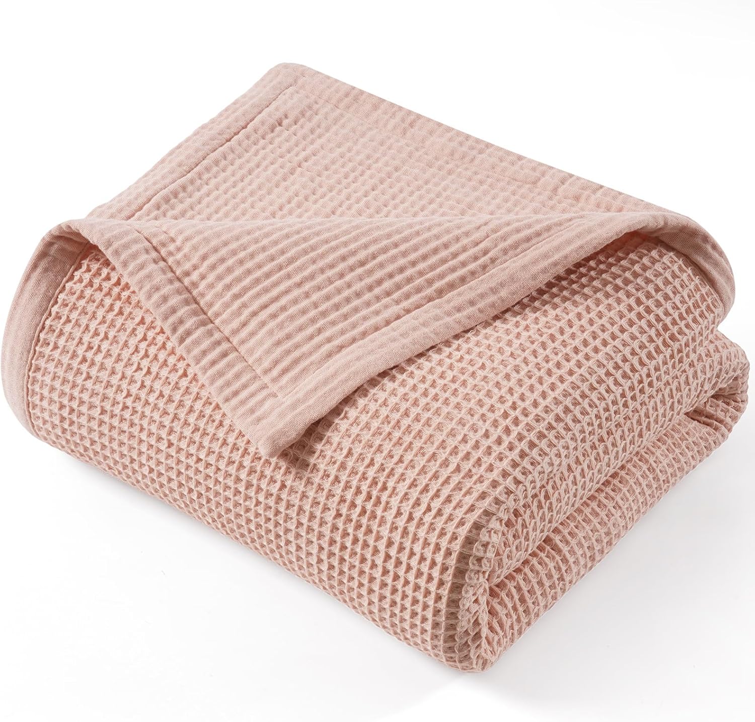PHF Reversible Waffle & Muslin Blanket for Cozy Home Decor