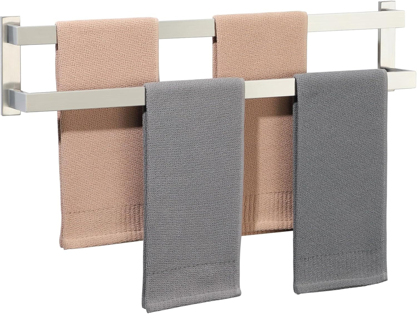 Alise Double Towel Bars for Bathroom Wall Mount, 28ft' Holder