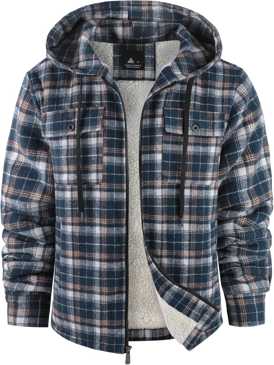 SCODI Men's Flannel Shirt Jacket for Winter Comfort and Style
