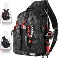 Ghosthorn Fishing Backpack Tackle Sling Bag - Compact Rod Holder Pack