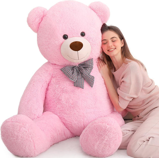 MaoGoLan Giant Pink Teddy Bear Plush 5 Feet Soft Cuddly Gift