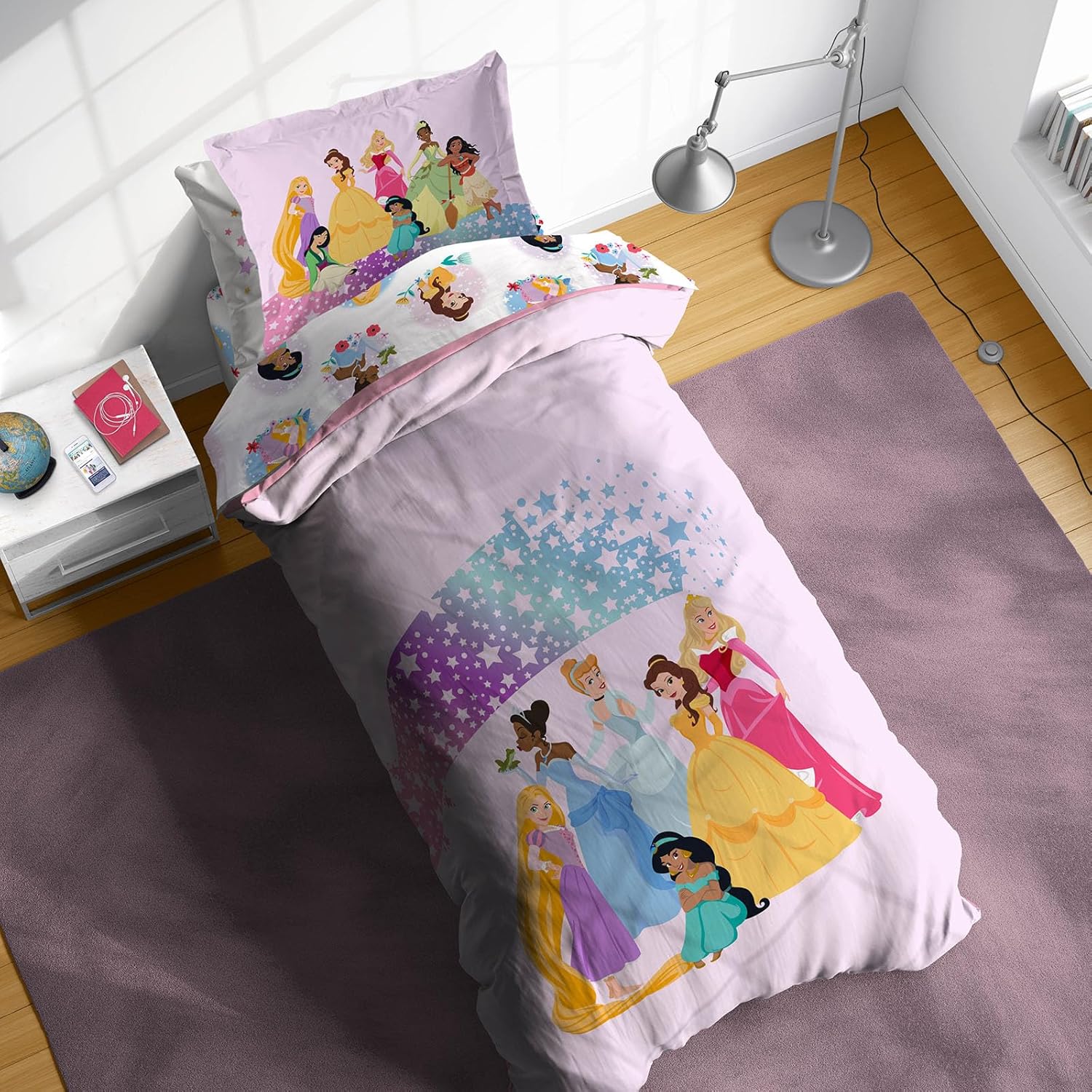 Sunny Side Up Disney Princess Twin Comforter Set for Kids