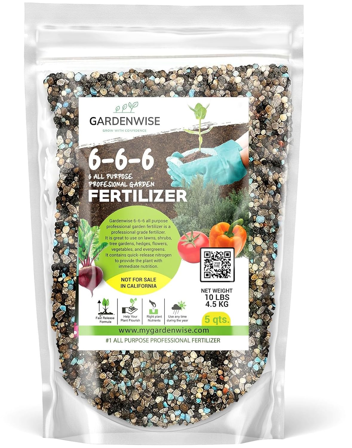 6-6-6 All-Purpose Professional Plant Food for Thriving Growth