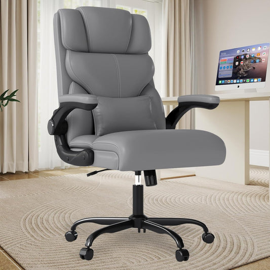 Executive Office Chair with Ergonomic Design and Armrests