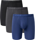 DAVID ARCHY Mens Underwear Boxer Briefs Breathable - Anti-Chafe Fit