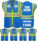 BeautyWill Custom Safety Vest Class 2 High Visibility Reflective Vest