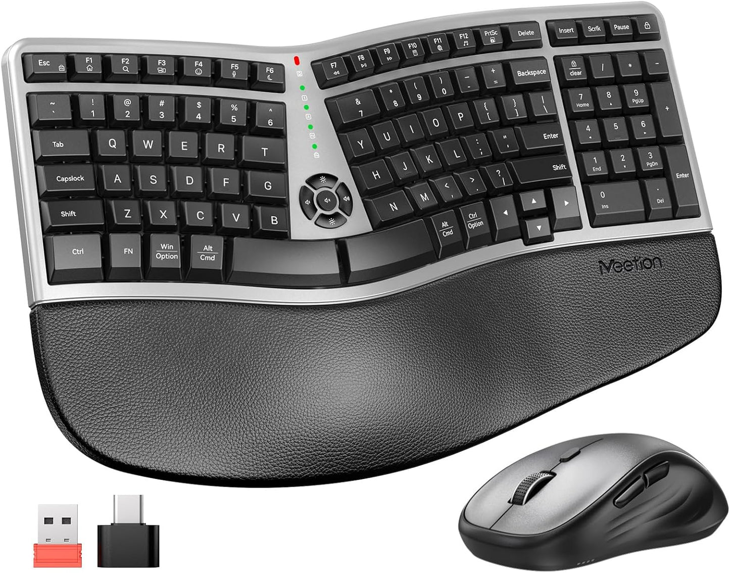 MEETION Ergonomic Wireless Keyboard and Mouse: Comfortable Typing & Precision Control