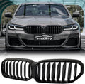 G30 Grille Black Kidney Single Slats Grill Compatible with BMW 5