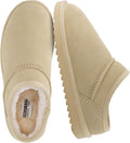 CUSHIONAIRE Hilo-3 Cozy Suede Womens Slippers - Warm Memory Foam Clogs
