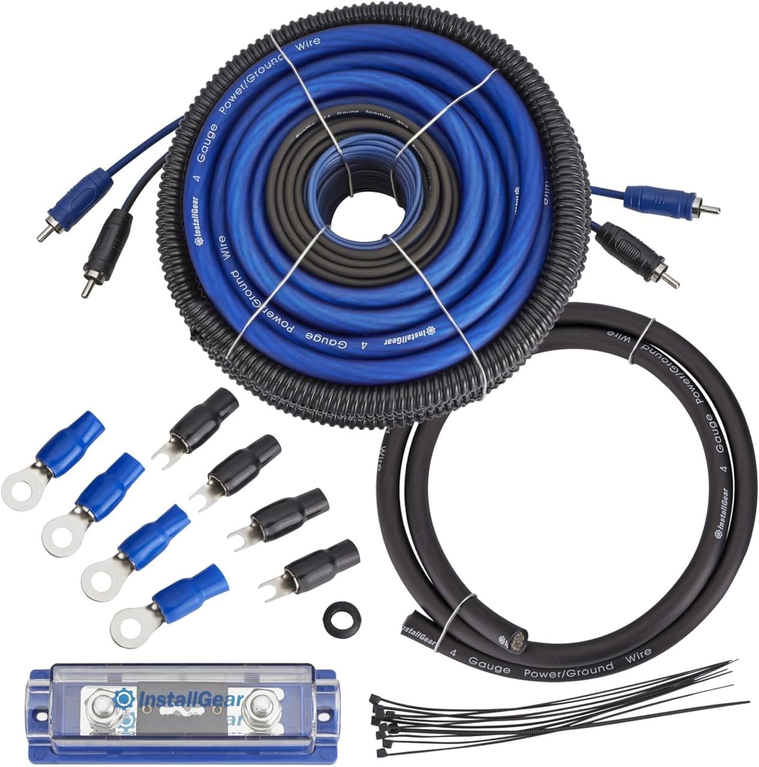 4 Gauge Amp Wiring Kit for Car Audio - Complete Installation Set