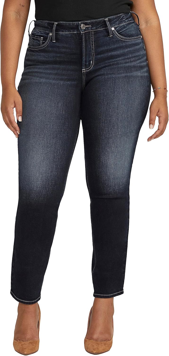 Suki Mid Rise Curvy Fit Skinny Jeans for Women by Silver Jeans