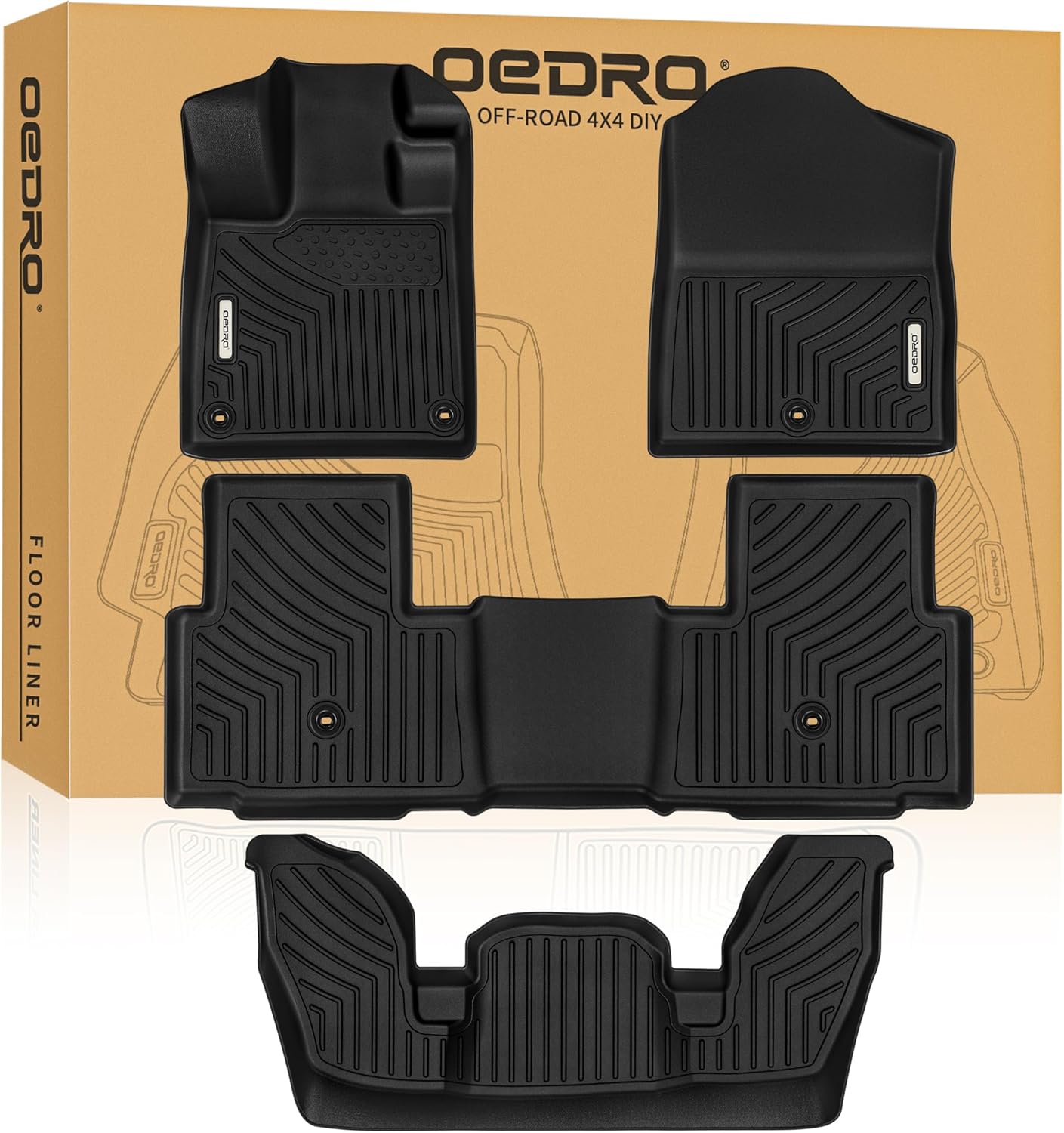 Custom Fit OEDRO Floor Mats for Honda Pilot 2023-2025 Models