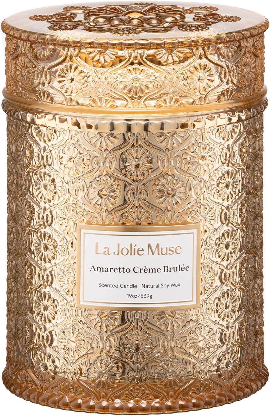 LA JOLIE MUSE Amaretto Creme Brulee Candle for Luxury Gifting