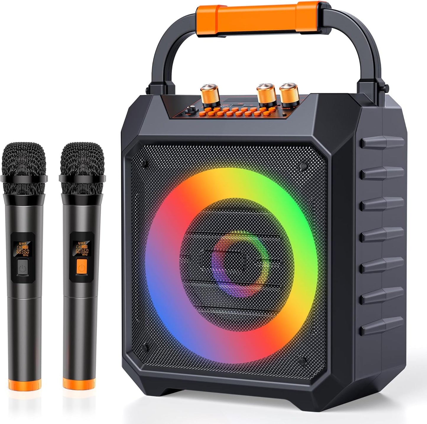 Party-Ready 30W Karaoke Machine with Wireless Mics - JUNGLE MONSTER