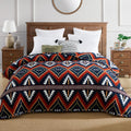 CASAAGUSTO Boho Sherpa Throw Blanket for Cozy Comfort