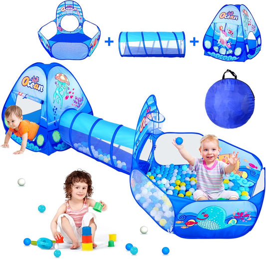 3-in-1 Kids Play Tent Set - Indoor/Outdoor Fun!