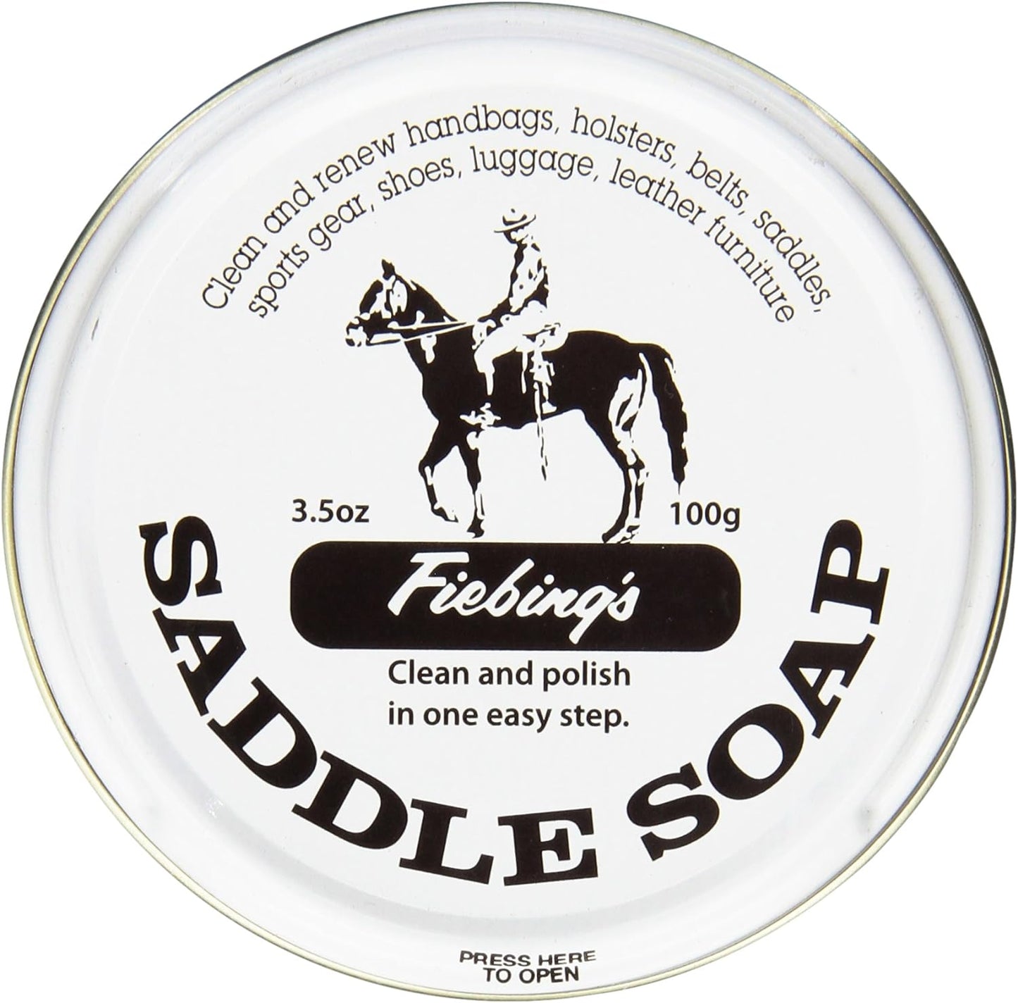 Fiebing's White Saddle Soap: Softens & Protects Leathercraft