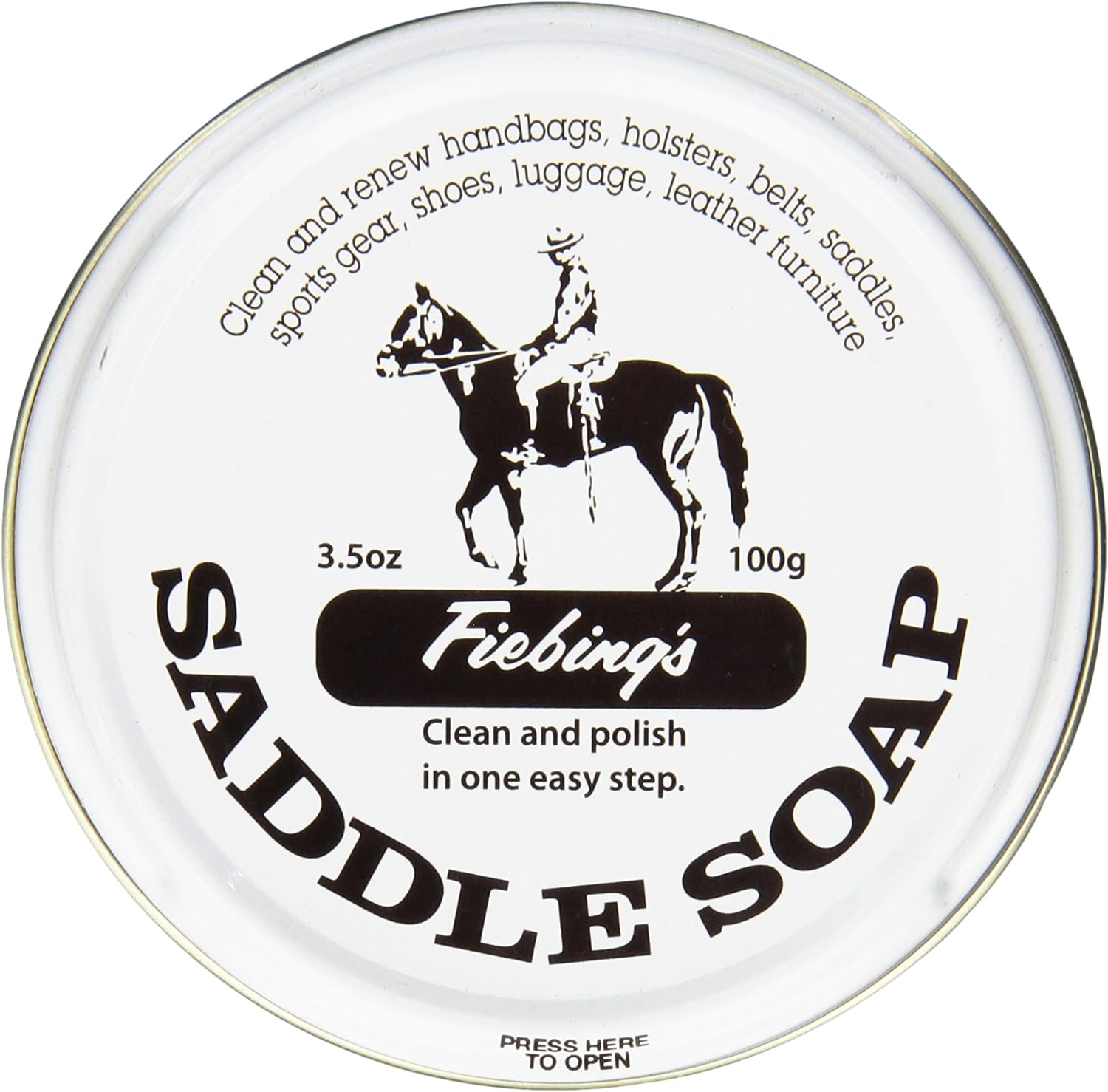 Fiebing's White Saddle Soap: Softens & Protects Leathercraft