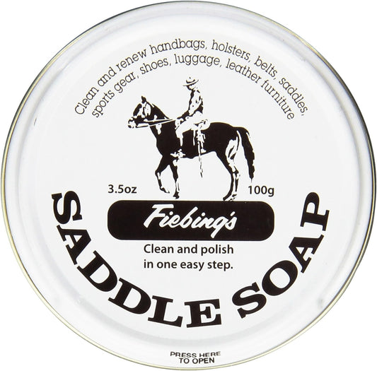 Fiebing's White Saddle Soap: Softens & Protects Leathercraft