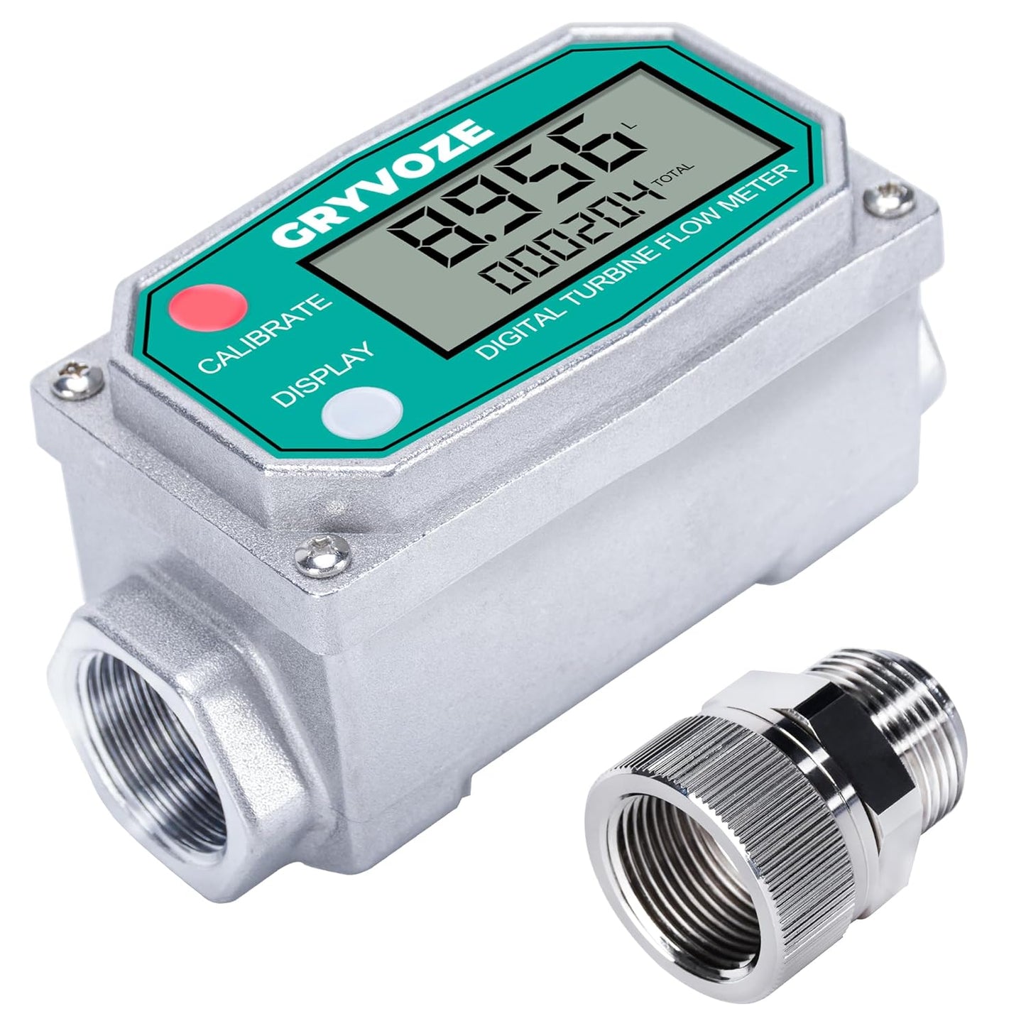 3/4 Inch Water & Fuel Flow Meter with 360 Connector for Liquids