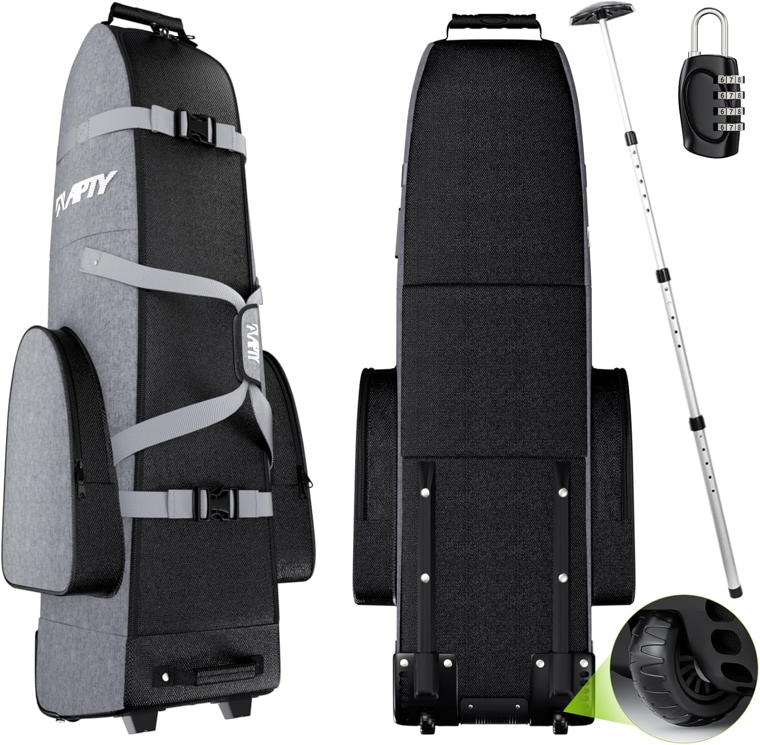 Golf Club Travel Bag with Wheels - Durable & Waterproof
