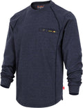 BOCOMAL FR Melt Pocket Crew T-Shirt for Men - Lightweight FR Work