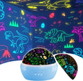 Dinosaur Toys 2-in-1 Car Night Light for Kids - Colorful Rotating Lamp