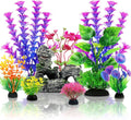 Fish Tank Accessories Aquarium Plants and Cave Rock Set - Natural Look