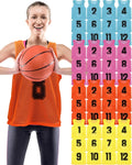 Pinnies for Sports 48 Pack Soccer Scrimmage Vests - Team Practice Set