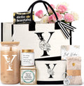 Personalized Birthday Gifts for Women: Monogrammed Tote Bag Set