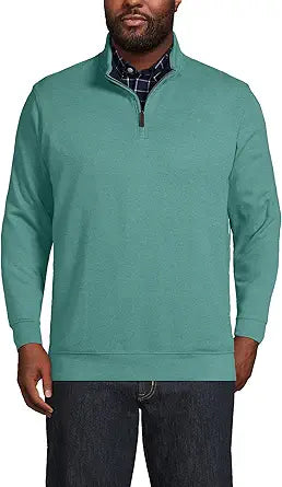 Lands' End Men's Bedford Rib Quarter Zip Sweater Review