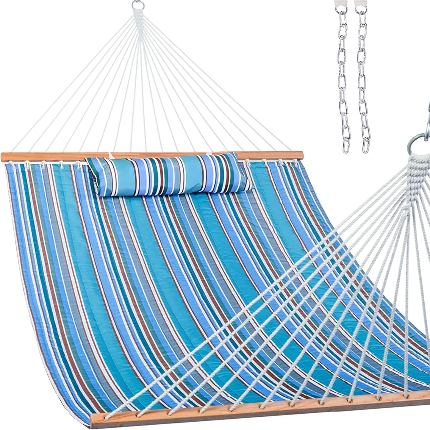 Lazy Daze Hammocks 12 FT Quilted Double Hammock for Relaxation