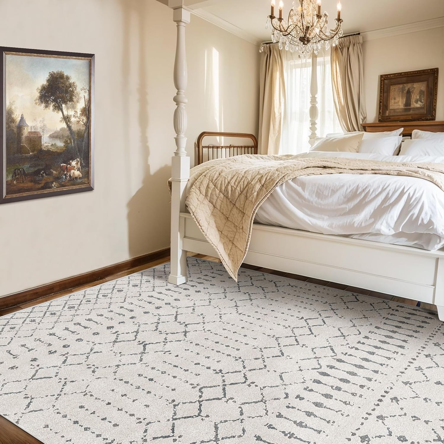 Deerly 5x7 Area Rugs for Living Room, Soft Washable Carpet