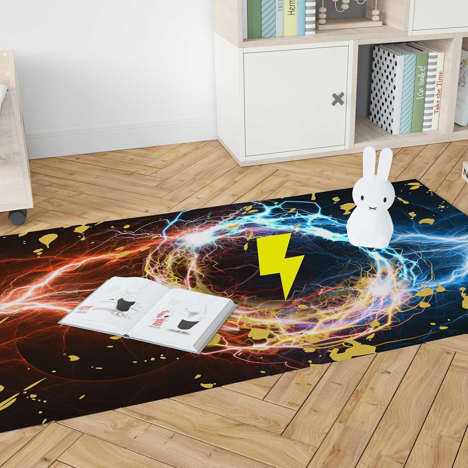 Anime Washable Rug: Durable Man Cave Mat