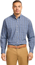 IZOD Men's Performance Comfort Long Sleeve Plaid Button Down - Easy