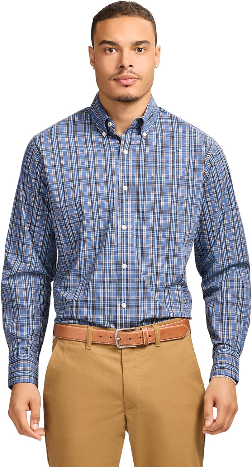 IZOD Men's Performance Comfort Long Sleeve Plaid Shirt Review