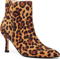 Coutgo Women's Kitten Heel Booties Pointed Toe Ankle (Style SLK2)