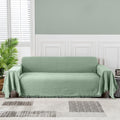 MEETSKY Couch Cover Sage X-Large 71ft x 118ft - Thick Cotton Blend