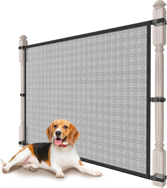 Mesh Pet Gate - No Drilling, Safe & Secure | Upitry