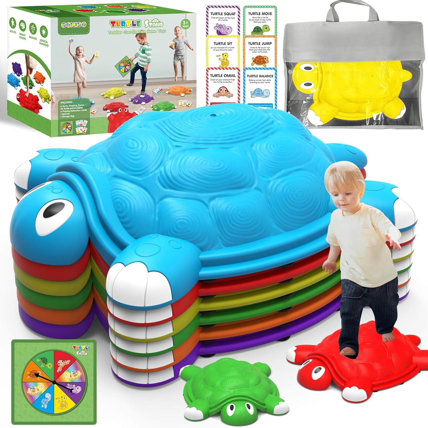Balance Turtle Stepping Stones for Coordination Skills
