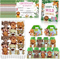 38 Pcs Safari Jungle Party Favors - Adoptable Mini Plush Party Set