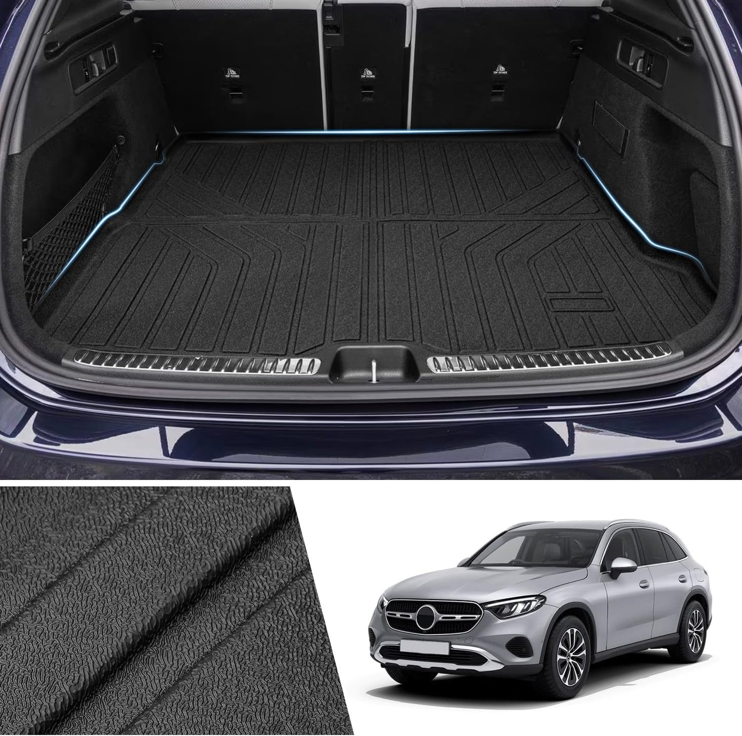 Cargo Mat for Mercedes Benz GLC 2023-2025, All Weather TPE
